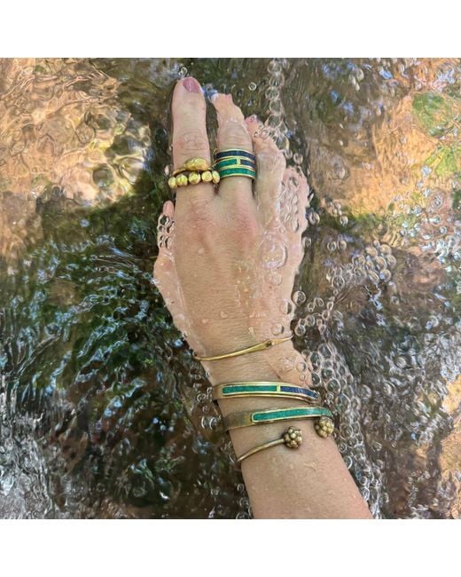 Zeworks Green Kaa Mala Ring