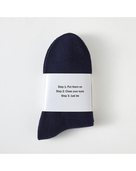 Soft Strokes Silk Blue Wool Quarter-Length Socks Set Of Two