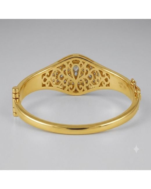 Artisan Metallic 14K Diamond Evil Eye Bangle Bracelet