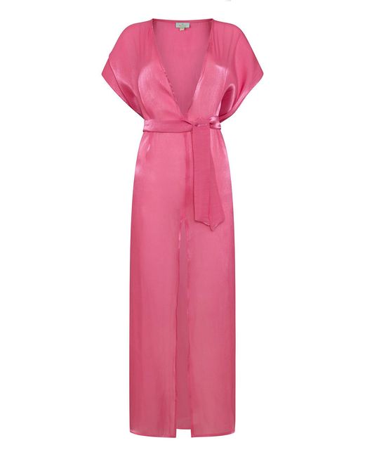 Leyla Maya Ltd Pink Sophia Luxe Beach To Bar Dress
