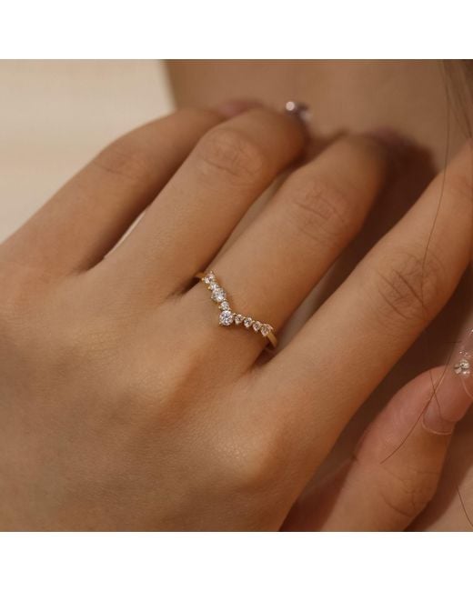 Azura Jewelry New York Metallic Twinkle Band Ring Vermeil