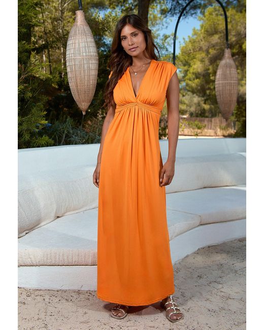Chic by Lirette Orange Kimono Dress Natural
