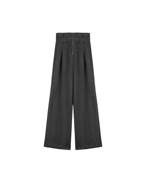 Nocturne Gray Relaxed Wide-Leg Pants