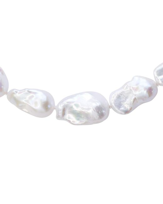 Bombyx House Metallic Extra Large Baroque Pearl Necklace