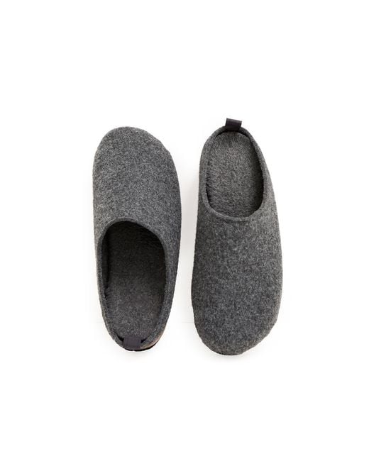 Pretty You London Gray Mister You Jamie Mule Slippers for men