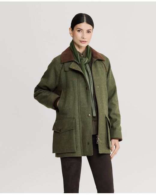 Really Wild Clothing Green The Highlander Tweed Field Coat