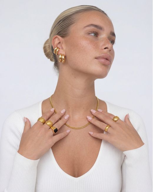 Elk & Bloom Metallic Dainty Chain 14K Choker Necklace
