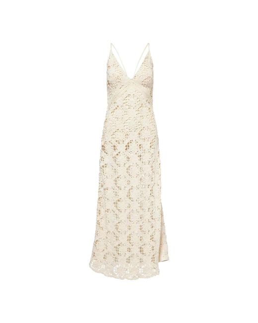 Amy Lynn Natural Neutrals Sylvia Crochet Maxi Dress