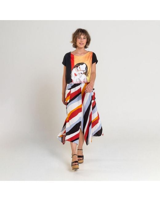 ARTISTA Pink Anni Printed Top
