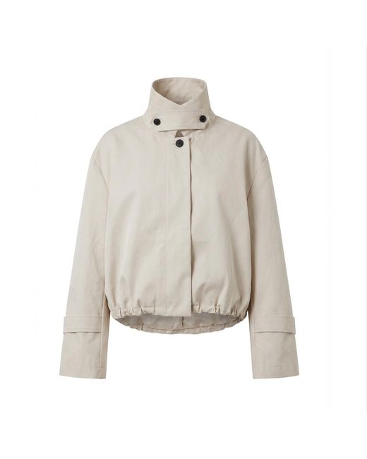 Tohen Gray Neutrals Reed Bomber Jacket