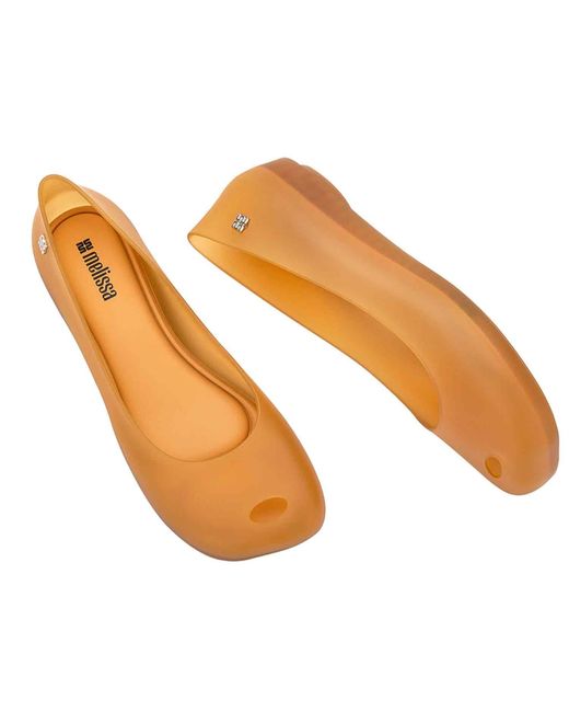 Melissa Orange Nova Ultragirl Ballet Flats