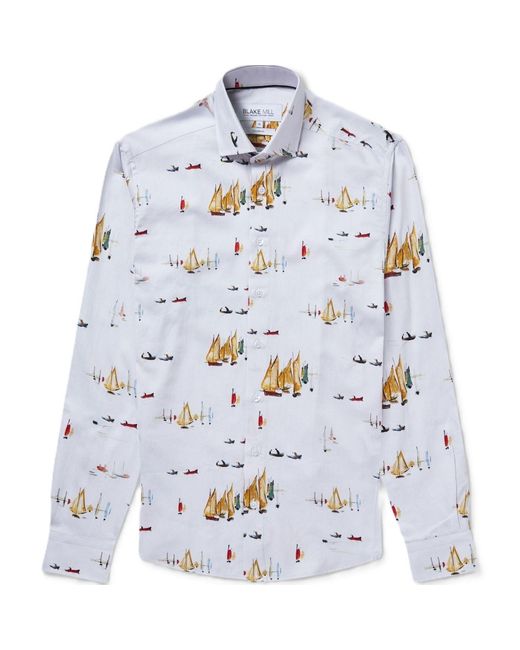 Blake Mill Blue Lowry: Yachts Shirt for men