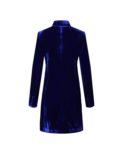 Beatrice von Tresckow Blue Royal Velvet Grace Jacket
