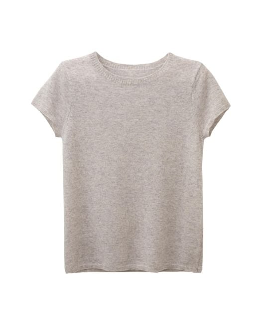 Cove Gray Lillie Cashmere Tee