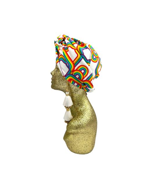 Julia Clancey Multicolor New Lydy Rainbow Mini Dorado Turban