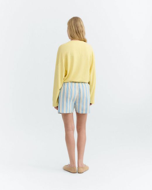 Thinking Mu Blue Striped Shorts Ger