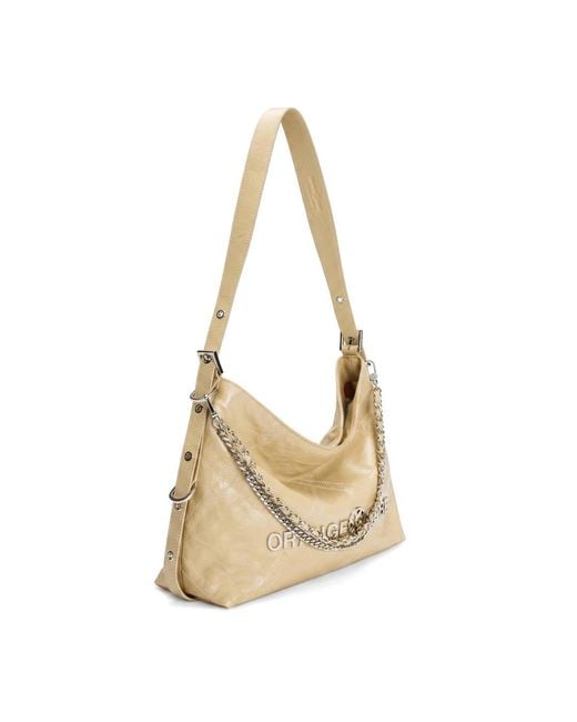 Orange Cube Metallic Metropolitan Chain Hobo
