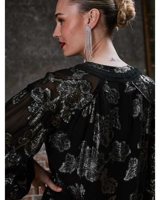 Rose & Nancy Black Dahlia Blouse