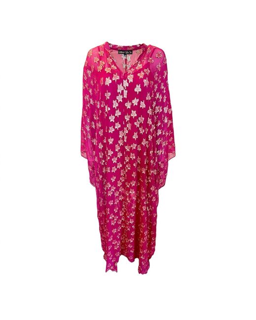 Laura Citron Red She's A Star Caftan