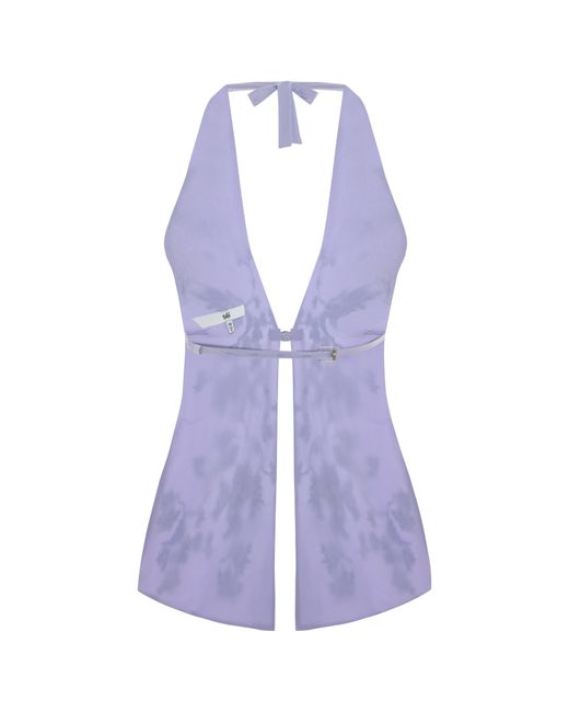 Maison sél Blue Wrap Around Top