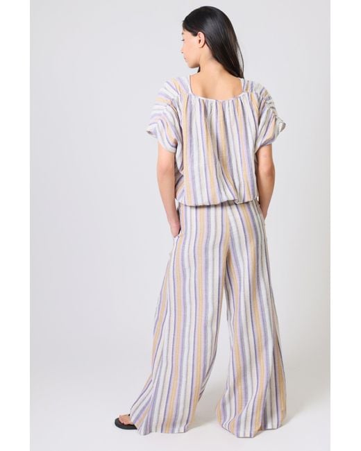 Traffic People Multicolor Dorris Rocks Striped Rene Wide Leg Trousers