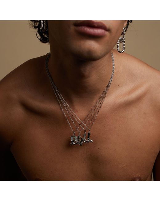 Kasun Metallic Plated O Initial Necklace With Marble