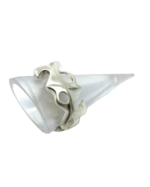 Tg-Jewellery by Tamara Gervasio Metallic Organic Ring For for men