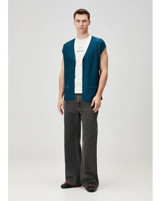 Pcfg Blue Knitted Vest