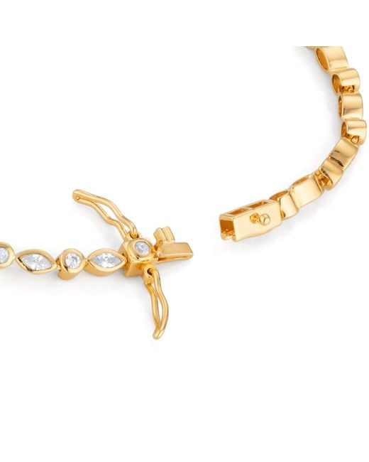 Lulu B London Metallic Tennis Bracelet