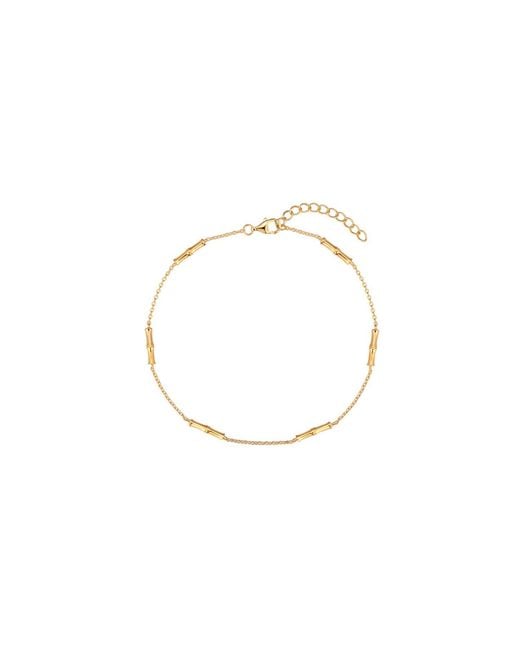 Vanhi Metallic Bamboo Chain Anklet