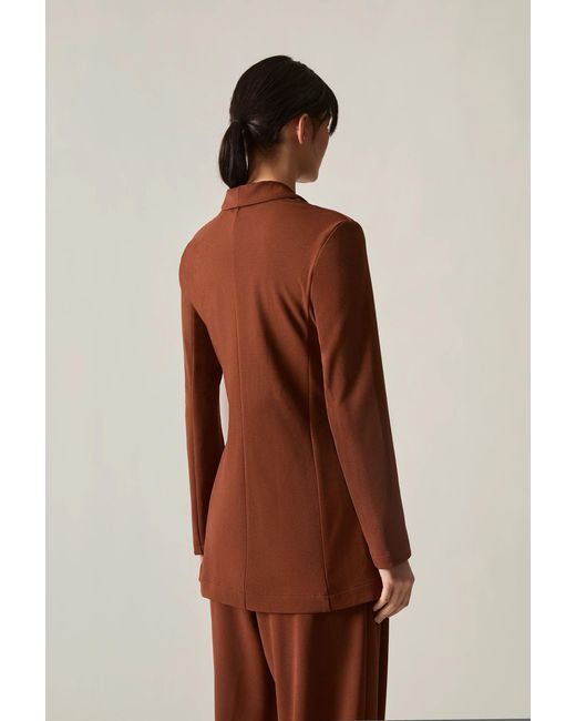 James Lakeland Brown Rust Side Sash Blazer