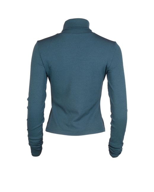Natalia Petruch Blue Daphne Turtle Neck Sweater