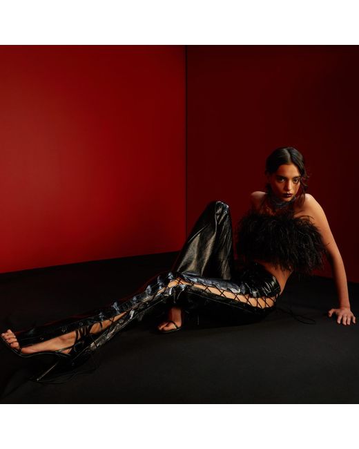 AGGI by HALEWSKI Black Jo Rich Vegan Leather Pants