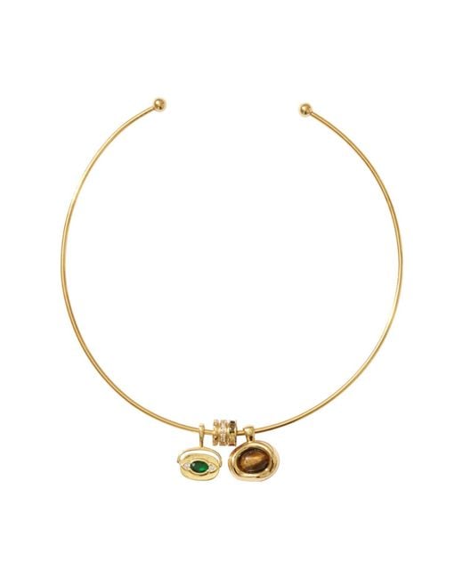 Alexie of Athens Metallic Convertible Protection Charm Choker