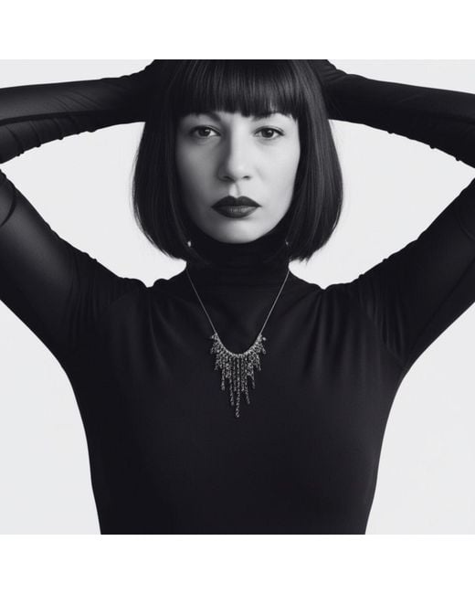 Tg-Jewellery by Tamara Gervasio Metallic Rain Drop Chain Necklace – Handcrafted Recycle Sterling