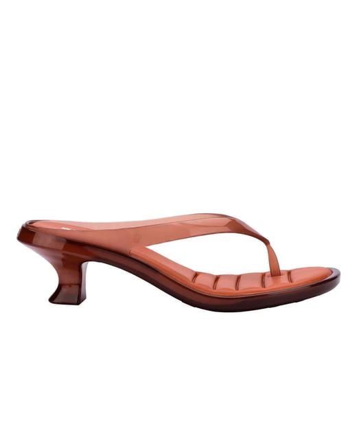 Melissa Pink Thong Kitten Heel