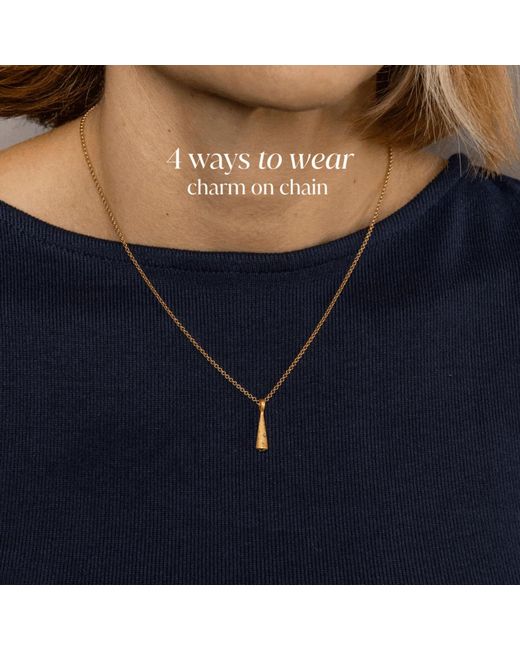 Claire Hill Designs Metallic Sparkly Cloud Charm Necklace