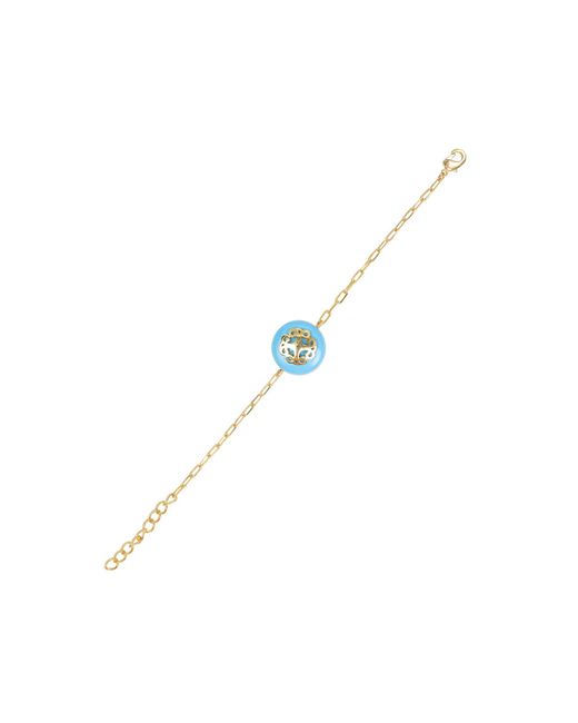 Lila Rasa Blue Stone Bracelet With Filigree