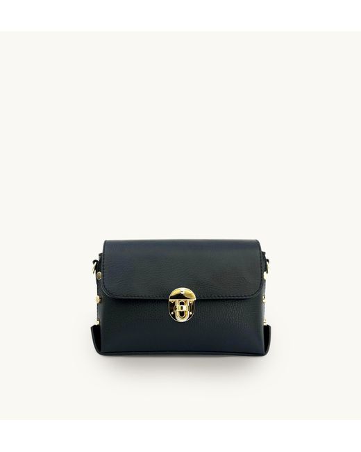 Apatchy London Blue The Bloxsome Leather Crossbody Bag