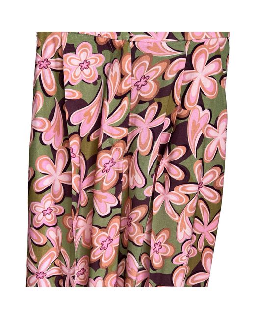 L2R THE LABEL Red Fadwa Wide Leg Pants