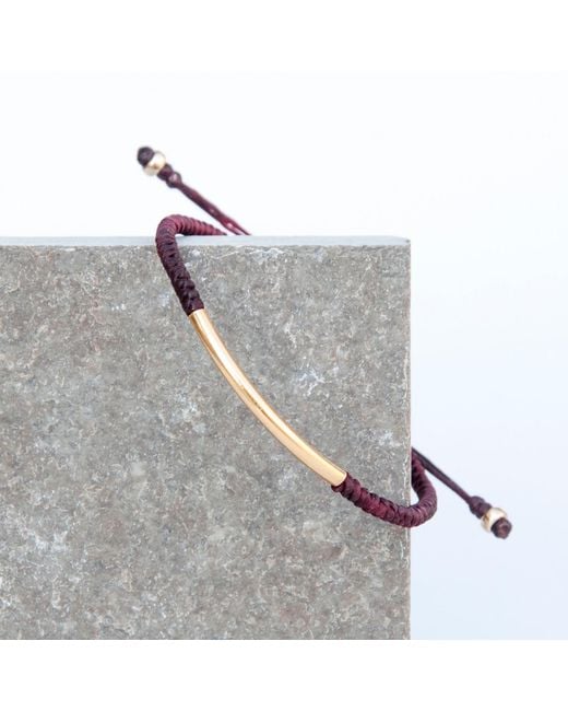 Harbour Uk Red Bridge Vermeil Rope Bracelet