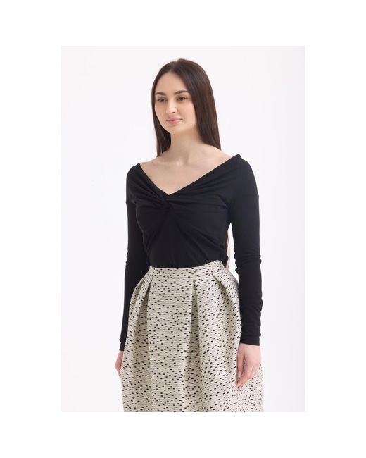 Georgette Black Noir Veil Top