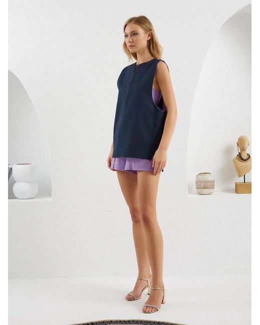 Lumina Eligma Blue The Pear Shirt