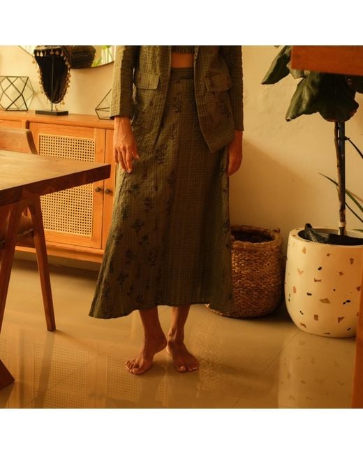 Em & Shi Green Blazer Skirt