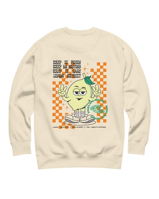 Anchor and Crew Neutrals Natural Lemon Fresh Dial-A-Local Organic Cotton Sweatshirt