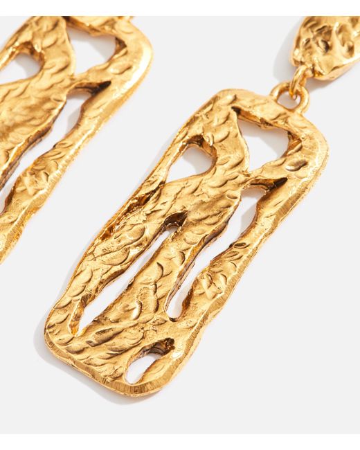 Lovard Metallic Flat Cut Out Earrings