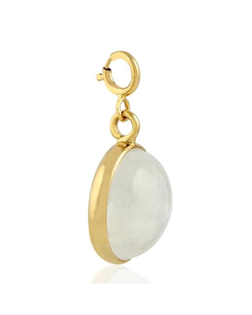 Artisan Blue Moonstone Cabochon Pendant