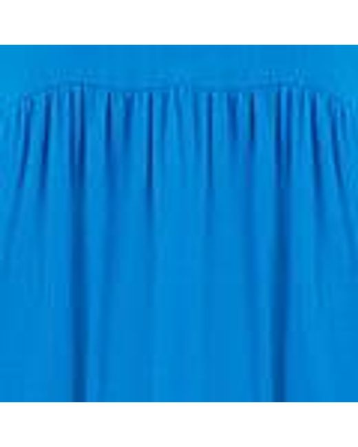 Yumi' Blue Double Cotton Long Kaftan