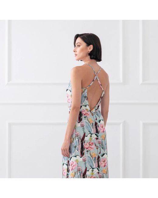 Oh!Zuza White Summer Maxi Dress, Open Back, Adjustable Straps