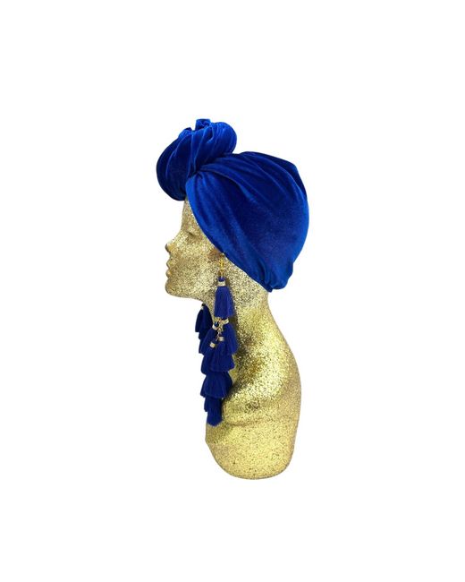 Julia Clancey Blue Electric Chacha Turban